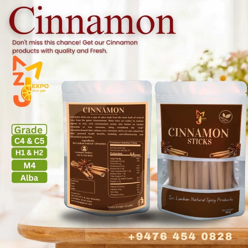 Organic Cinnamon Stick -50g